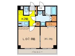 エスポア－ル千種の物件間取画像